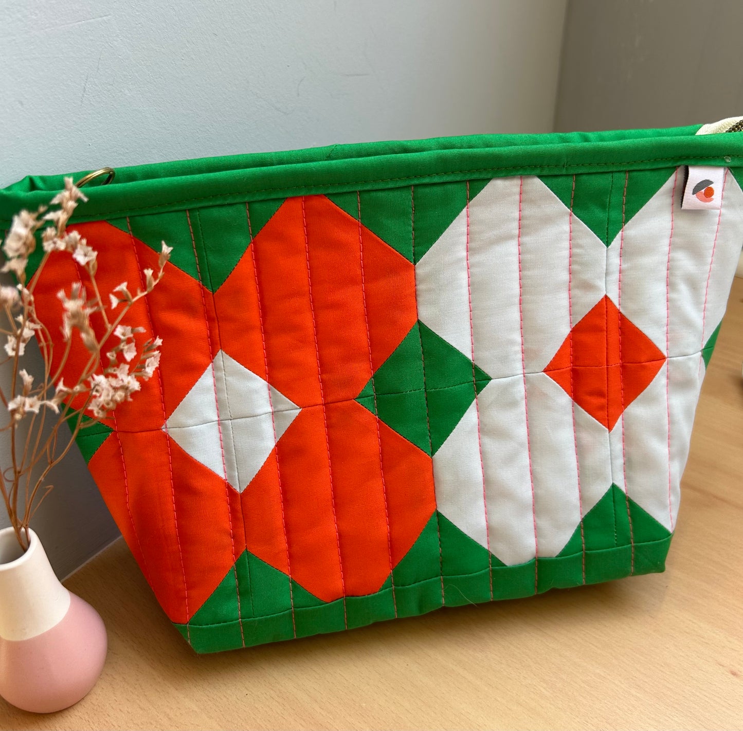 Kit de quilt moderne - La flower pouch
