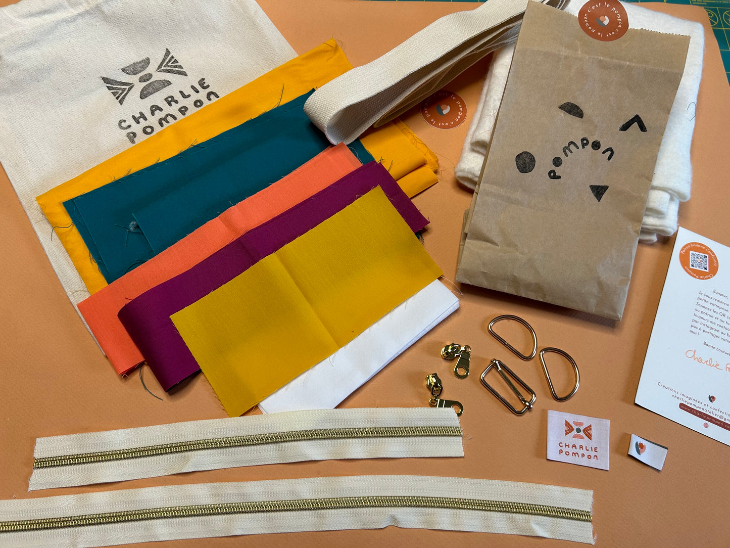 Kit de quilt moderne - Banane California
