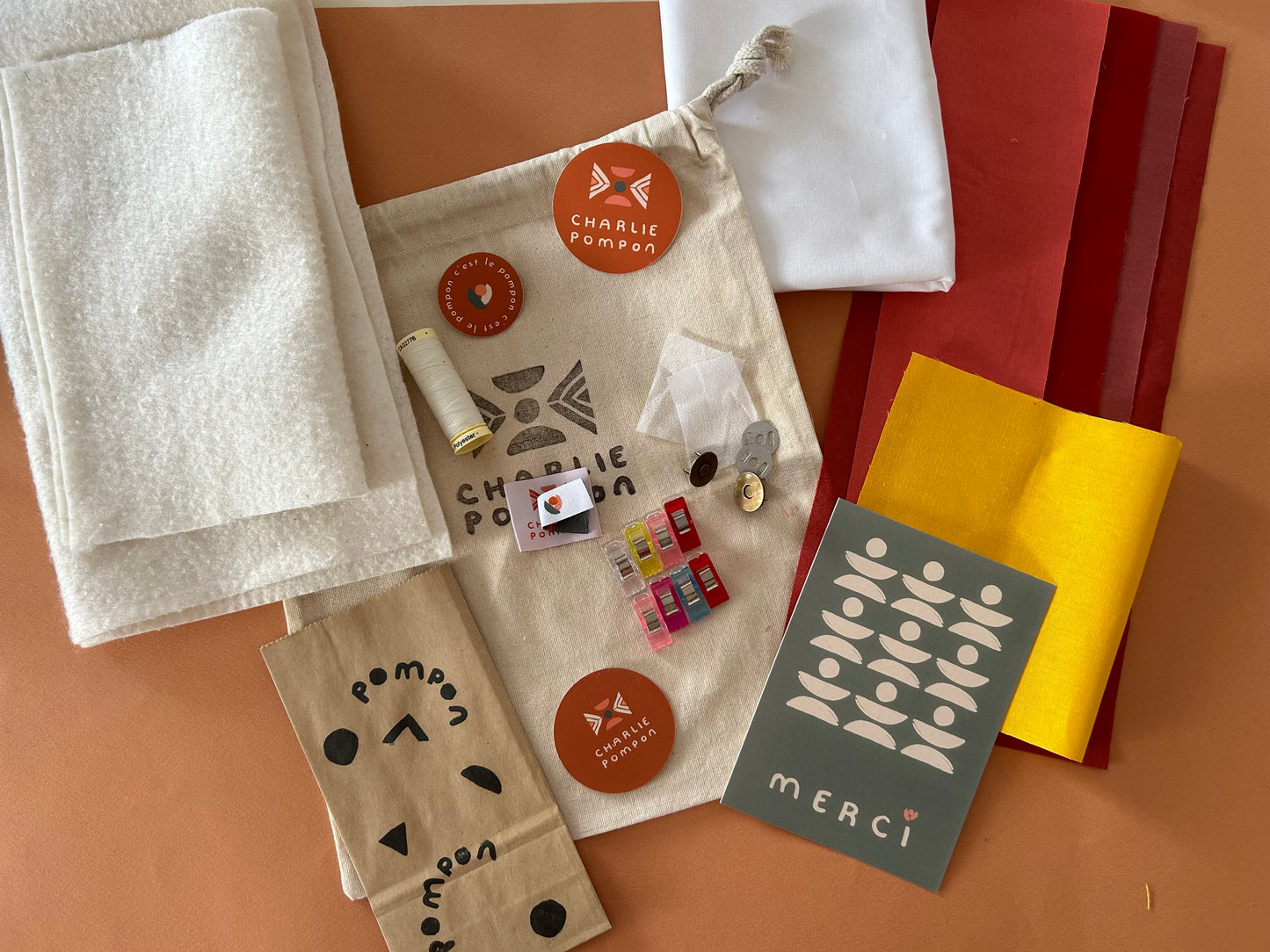 Kit de quilt moderne - Pochette California