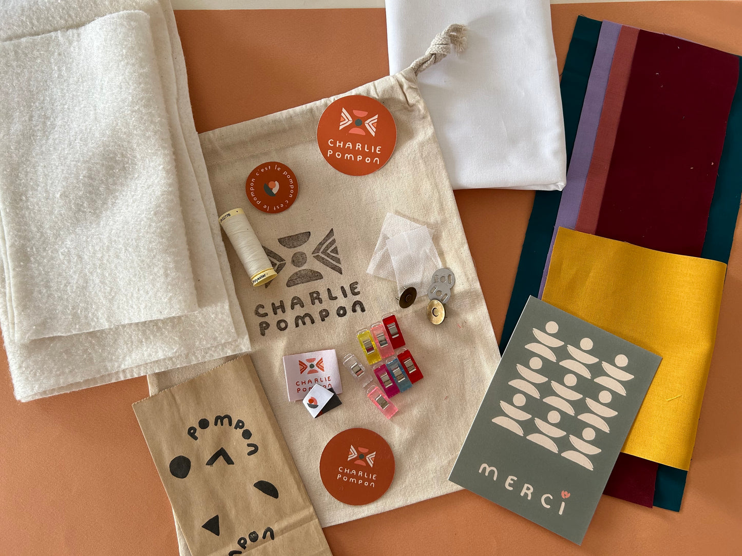 Kit de quilt moderne - Pochette California