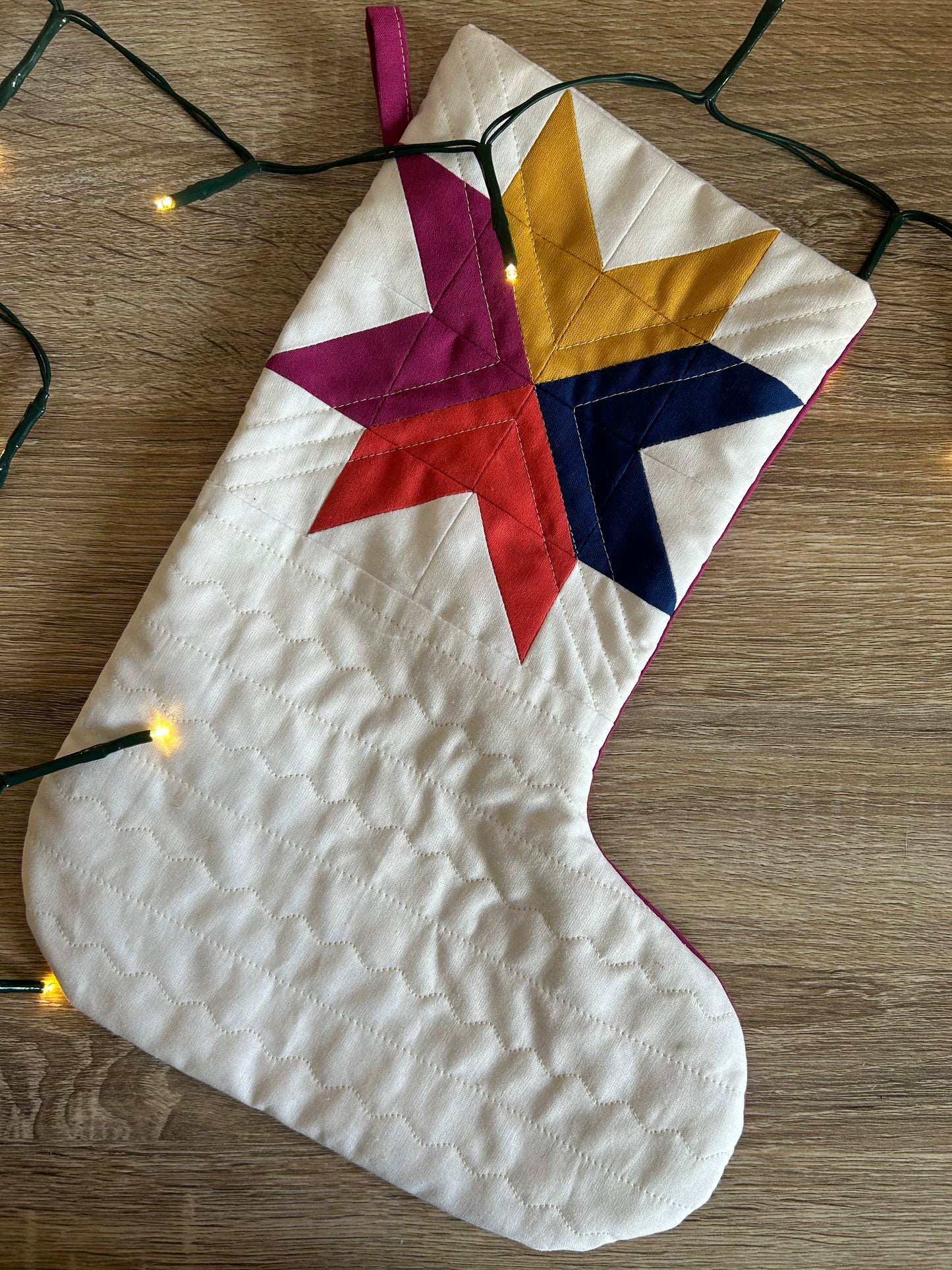 Kit Chaussette ou trousse de noël étoile : 2 tutos / 1 projet