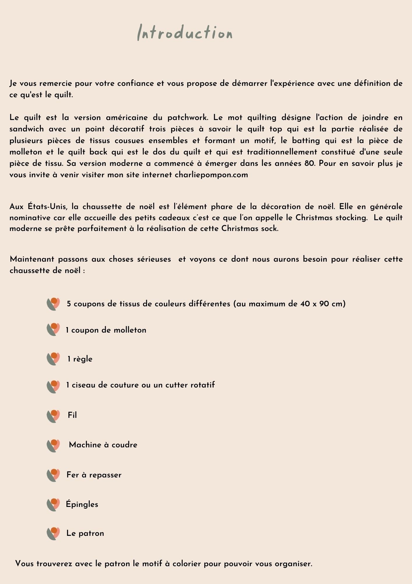 Tuto Chaussette de noël étoile