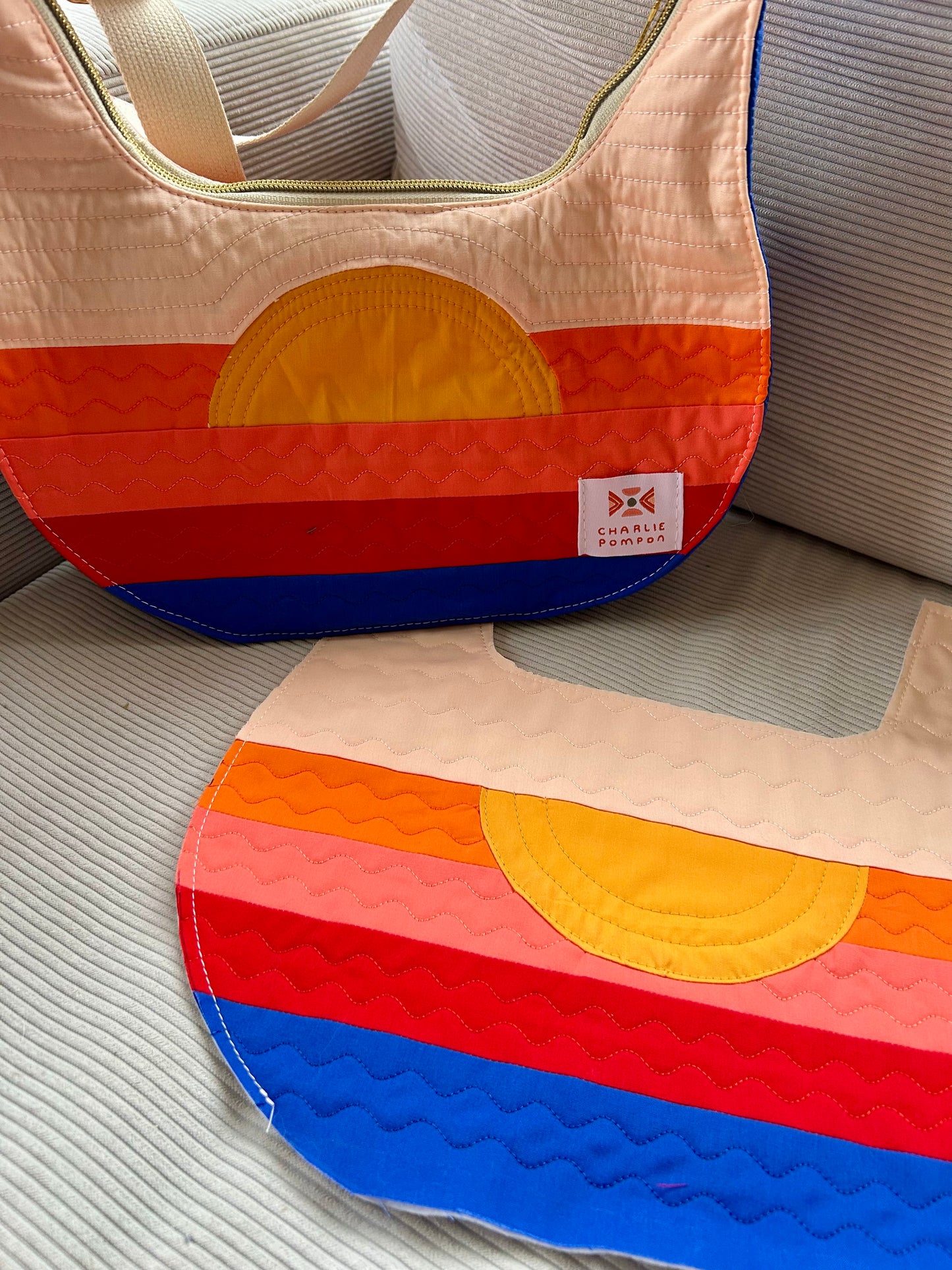 Kit de quilt moderne - Half moon California