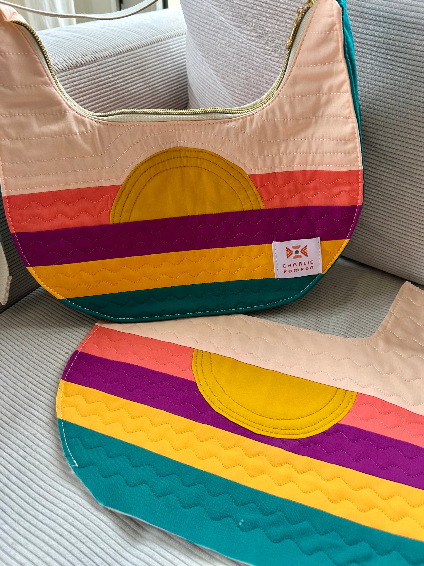 Kit de quilt moderne - Half moon California