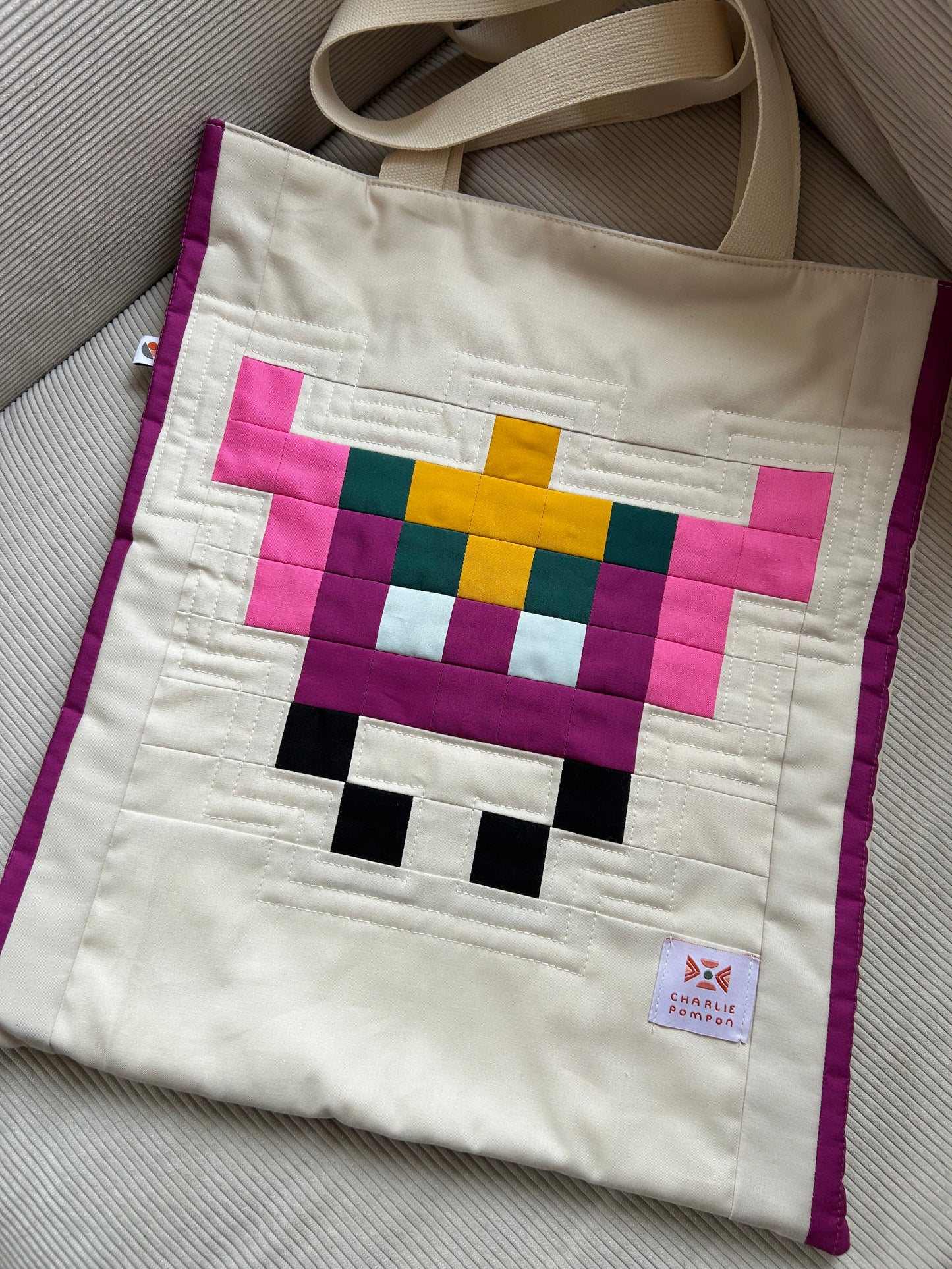 Tote bag pixel art
