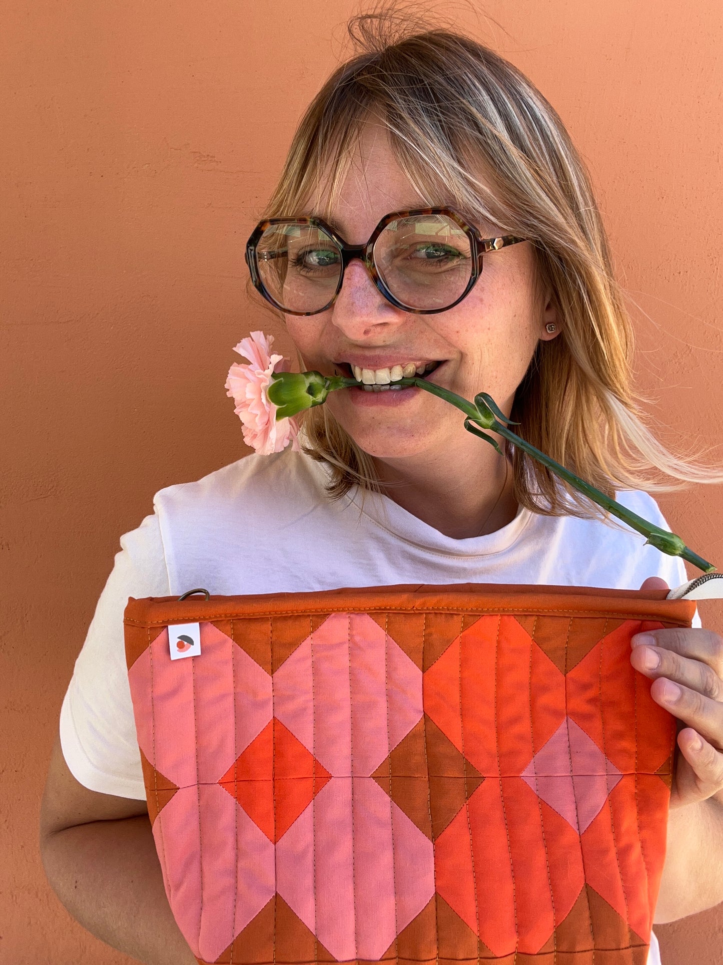 Kit de quilt moderne - La flower pouch